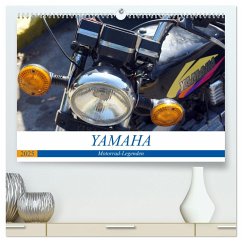YAMAHA - Motorrad-Legenden (hochwertiger Premium Wandkalender 2025 DIN A2 quer), Kunstdruck in Hochglanz