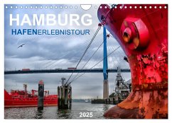 Hamburg Hafenerlebinstour (Wandkalender 2025 DIN A4 quer), CALVENDO Monatskalender