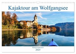 Kajaktour am Wolfgangsee (Wandkalender 2025 DIN A3 quer), CALVENDO Monatskalender