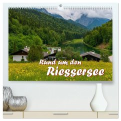 Rund um den Riessersee (hochwertiger Premium Wandkalender 2025 DIN A2 quer), Kunstdruck in Hochglanz - Calvendo;Wilczek, Dieter