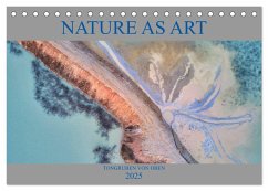 Nature as Art - Tongruben von oben (Tischkalender 2025 DIN A5 quer), CALVENDO Monatskalender