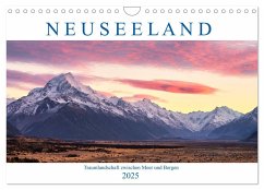 Neuseeland: Traumlandschaft zwischen Meer und Bergen (Wandkalender 2025 DIN A4 quer), CALVENDO Monatskalender