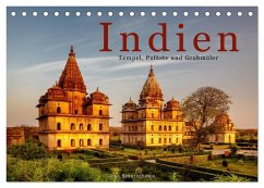 Indien: Tempel, Paläste und Grabmäler (Tischkalender 2025 DIN A5 quer), CALVENDO Monatskalender