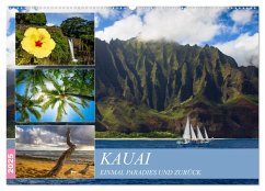 Kauai - Einmal Paradies und zurück (Wandkalender 2025 DIN A2 quer), CALVENDO Monatskalender