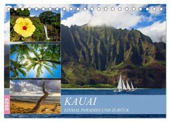 Kauai - Einmal Paradies und zurück (Tischkalender 2025 DIN A5 quer), CALVENDO Monatskalender