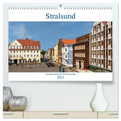 Ein Bummel durch die Hansestadt Stralsund (hochwertiger Premium Wandkalender 2025 DIN A2 quer), Kunstdruck in Hochglanz