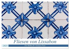 Fliesen von Lissabon (Wandkalender 2025 DIN A4 quer), CALVENDO Monatskalender