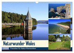 Naturwunder Wales (Wandkalender 2025 DIN A3 quer), CALVENDO Monatskalender