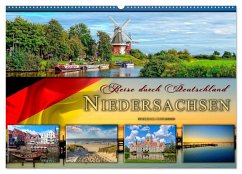 Reise durch Deutschland - Niedersachsen (Wandkalender 2025 DIN A2 quer), CALVENDO Monatskalender