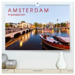 AMSTERDAM Impressionen (hochwertiger Premium Wandkalender 2025 DIN A2 quer), Kunstdruck in Hochglanz - Calvendo;Dieterich, Werner