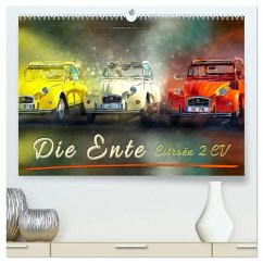 Die Ente - Citroën 2CV (hochwertiger Premium Wandkalender 2025 DIN A2 quer), Kunstdruck in Hochglanz - Calvendo;Roder, Peter