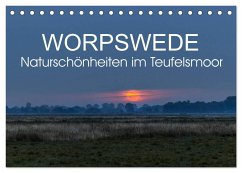 Worpswede - Naturschönheiten im Teufelsmoor (Tischkalender 2025 DIN A5 quer), CALVENDO Monatskalender