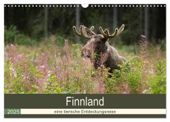 Finnland: eine tierische Entdeckungsreise (Wandkalender 2025 DIN A3 quer), CALVENDO Monatskalender