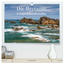 Die Bretagne - Felsige Küstenbereiche (hochwertiger Premium Wandkalender 2025 DIN A2 quer), Kunstdruck in Hochglanz - Calvendo;Hoffmann, Klaus