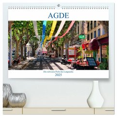 Agde - die schwarze Perle des Languedoc (hochwertiger Premium Wandkalender 2025 DIN A2 quer), Kunstdruck in Hochglanz