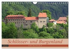 Schlösser- und Burgenland Thüringen (Wandkalender 2025 DIN A4 quer), CALVENDO Monatskalender - Calvendo;Flori0