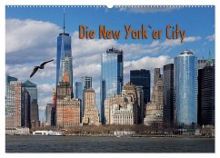 Die New Yorker City (Wandkalender 2025 DIN A2 quer), CALVENDO Monatskalender