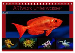 Artwork Unterwasser - Erlebnis Tauchen (Tischkalender 2025 DIN A5 quer), CALVENDO Monatskalender