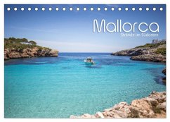 Mallorca - Strände im Südosten (Tischkalender 2025 DIN A5 quer), CALVENDO Monatskalender