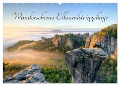 Wunderschönes Elbsandsteingebirge (Wandkalender 2025 DIN A2 quer), CALVENDO Monatskalender - Calvendo;Valjak, Michael