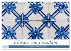 Fliesen von Lissabon (Tischkalender 2025 DIN A5 quer), CALVENDO Monatskalender