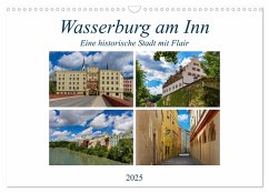 Wasserburg am Inn (Wandkalender 2025 DIN A3 quer), CALVENDO Monatskalender