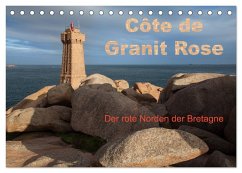 Côte de Granit Rose - Der rote Norden der Bretagne (Tischkalender 2025 DIN A5 quer), CALVENDO Monatskalender