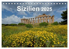 Sizilien 2025 (Tischkalender 2025 DIN A5 quer), CALVENDO Monatskalender - Calvendo;Dauerer, Jörg