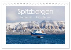 Spitzbergen - Landschaft - Eis - Tierwelt (Tischkalender 2025 DIN A5 quer), CALVENDO Monatskalender - Calvendo;Huppert, Andreas