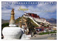 Stupas ¿ Buddhistische Sakralbauten 2025 (Tischkalender 2025 DIN A5 quer), CALVENDO Monatskalender