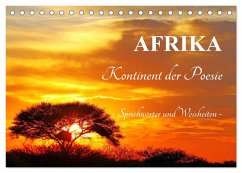 AFRIKA - Kontinent der Poesie (Tischkalender 2025 DIN A5 quer), CALVENDO Monatskalender - Calvendo;Woyke, Wibke