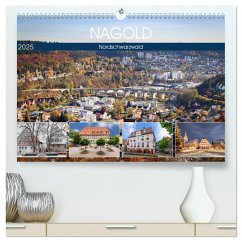 Nagold (hochwertiger Premium Wandkalender 2025 DIN A2 quer), Kunstdruck in Hochglanz