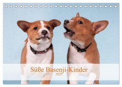 Süße Basenji-Kinder (Tischkalender 2025 DIN A5 quer), CALVENDO Monatskalender