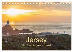 Jersey - Die Insel im Ärmelkanal (Tischkalender 2025 DIN A5 quer), CALVENDO Monatskalender