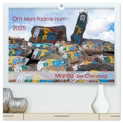 Om Mani Padme Hum ¿ Mantra des Chenrezig (hochwertiger Premium Wandkalender 2025 DIN A2 quer), Kunstdruck in Hochglanz