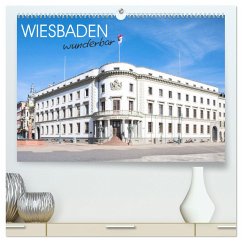 Wiesbaden wunderbar (hochwertiger Premium Wandkalender 2025 DIN A2 quer), Kunstdruck in Hochglanz