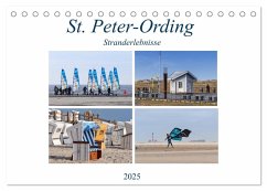 St. Peter-Ording Stranderlebnisse (Tischkalender 2025 DIN A5 quer), CALVENDO Monatskalender - Calvendo;Falke, Manuela