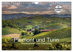 Piemont und Turin (Wandkalender 2025 DIN A4 quer), CALVENDO Monatskalender