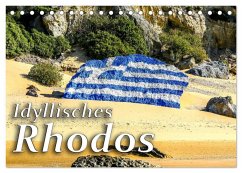 Idyllisches Rhodos (Tischkalender 2025 DIN A5 quer), CALVENDO Monatskalender