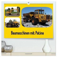 Baumaschinen mit Patina (hochwertiger Premium Wandkalender 2025 DIN A2 quer), Kunstdruck in Hochglanz