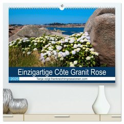 Einzigartige Côte Granit Rose (hochwertiger Premium Wandkalender 2025 DIN A2 quer), Kunstdruck in Hochglanz - Calvendo;Voigt, Tanja