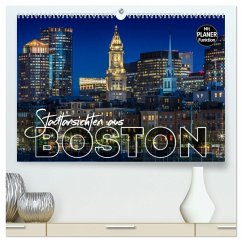 Stadtansichten aus Boston (hochwertiger Premium Wandkalender 2025 DIN A2 quer), Kunstdruck in Hochglanz - Calvendo;Viola, Melanie