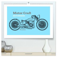 Motor Craft Motorräder (hochwertiger Premium Wandkalender 2025 DIN A2 quer), Kunstdruck in Hochglanz