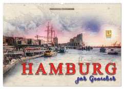 Hamburg für Genießer (Wandkalender 2025 DIN A2 quer), CALVENDO Monatskalender