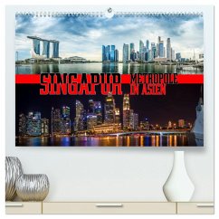 Singapur, Metropole in Asien (hochwertiger Premium Wandkalender 2025 DIN A2 quer), Kunstdruck in Hochglanz - Calvendo;Gödecke, Dieter