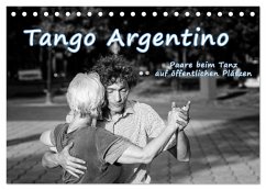Tango Argentino - Paare beim Tanz auf öffentlichen Plätzen (Tischkalender 2025 DIN A5 quer), CALVENDO Monatskalender - Calvendo;Hoffmann, Klaus
