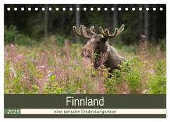 Finnland: eine tierische Entdeckungsreise (Tischkalender 2025 DIN A5 quer), CALVENDO Monatskalender