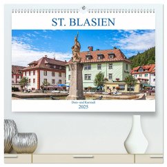St. Blasien - Dom- und Kurstadt (hochwertiger Premium Wandkalender 2025 DIN A2 quer), Kunstdruck in Hochglanz