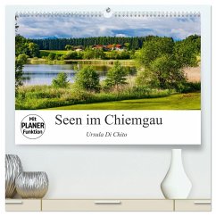 Seen im Chiemgau (hochwertiger Premium Wandkalender 2025 DIN A2 quer), Kunstdruck in Hochglanz