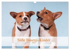 Süße Basenji-Kinder (Wandkalender 2025 DIN A3 quer), CALVENDO Monatskalender